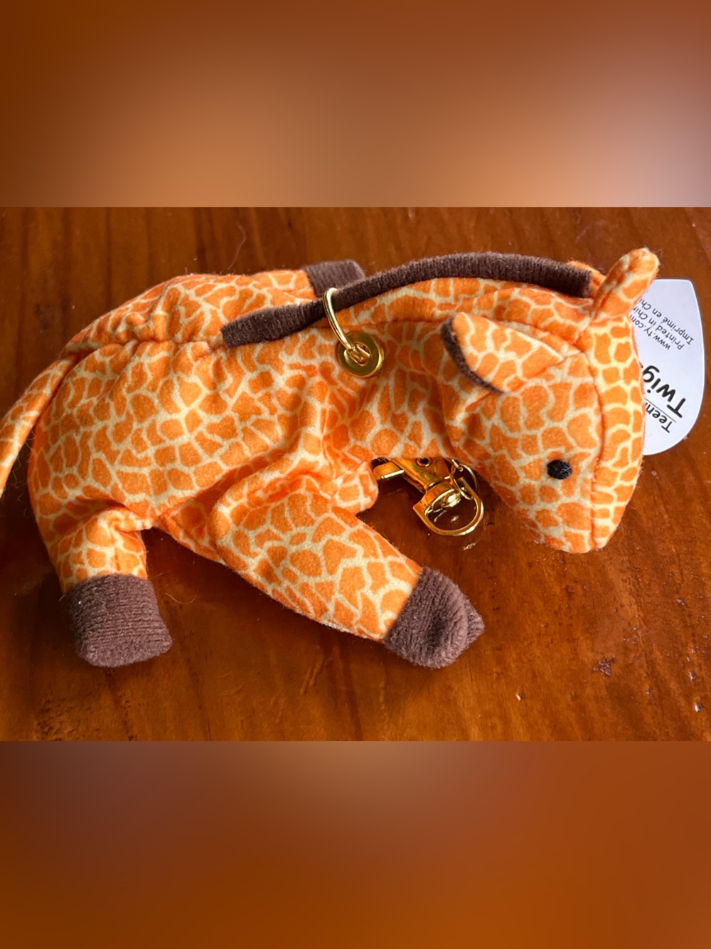TWIGS the GIRAFFE Teenie Beanie Baby NWT Key/Purse/Backpack Charm